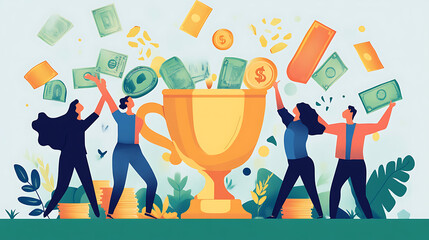 Creative incentive program visual showing rewards for employee performance (1)