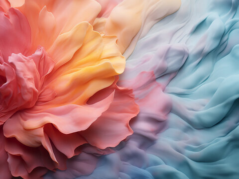 Soft blending of subtle paints creating a gentle calm mood and conveying peace