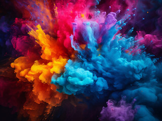 Spontaneous pigment blending creates random excitement while building natural interest