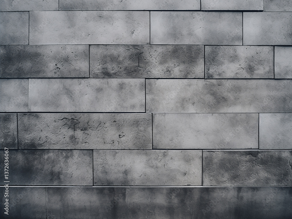Poster textured concrete wall creates an interesting surface with varying patterns and enclosing space
