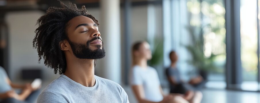 A workplace wellness program offering meditation breaks