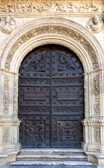 Fachada plateresca del ayuntamiento de Sevilla, España