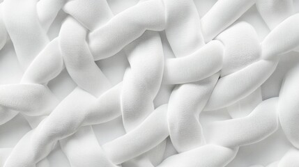 Abstract white woven texture background.