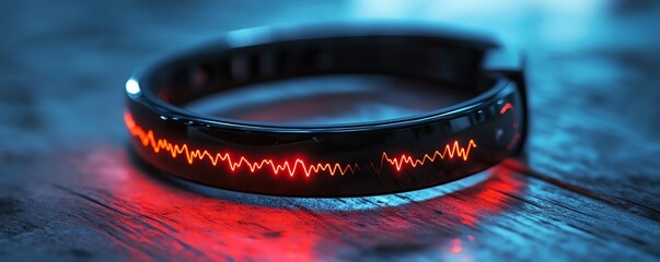 A wearable health monitor tracking realtime vital signs