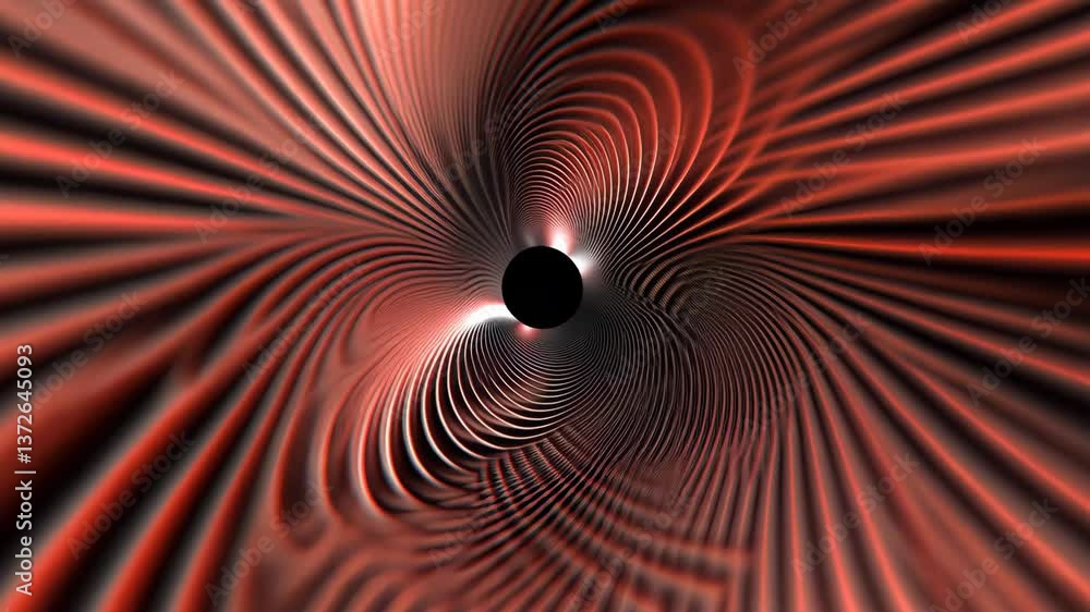 Poster dynamic swirling patterns create a mesmerizing illusion of depth in a vibrant abstract design