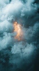 Artistic illustration of a cloud of smoke with a misty transition effect ideal for posters and creative designs