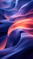 Obraz premium Vast desert landscape with red and blue background creating a unique and striking pop art style abstraction