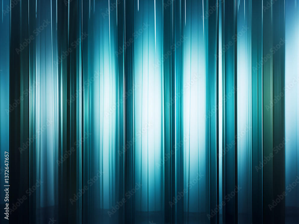 Aufkleber glass panel with fluted ribs aligning to diffuse light softly in an art deco style