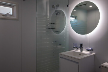 clean and modern bathroom interior