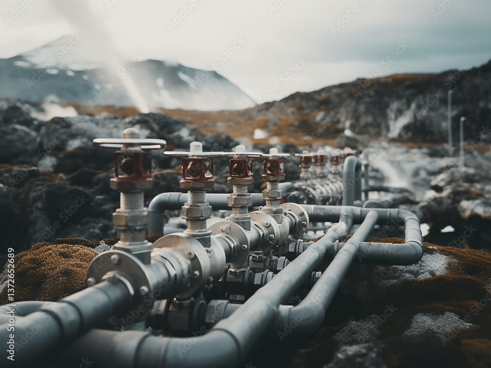 Poster geothermal monitoring activity ensures constant safety and optimal operation tracking