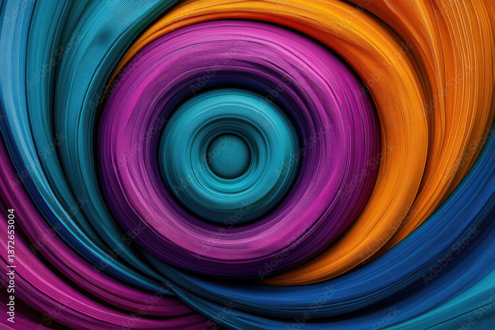 Aufkleber dynamic color swirl abstract art digital medium vivid colors creative environment close-up view visu