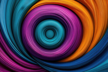 Dynamic color swirl abstract art digital medium vivid colors creative environment close-up view visual concept for modern design