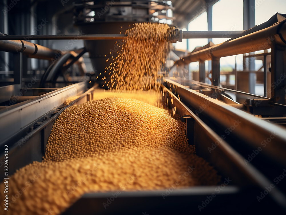 Poster grain dryer running to reduce moisture while ensuring quality storage and preparation