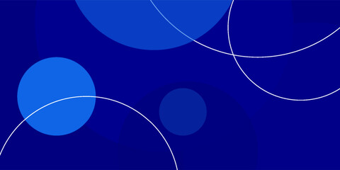 Modern Blue Background Circle Vector Art