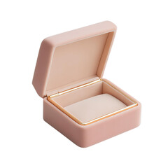 Isolate transparent Elegant ring box for special occasions. png die-cut for advertising