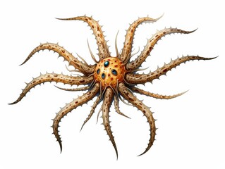 Obraz premium Brittle Star, clipart, illustration isolate on white background