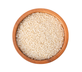 White sesame seeds on transparent png