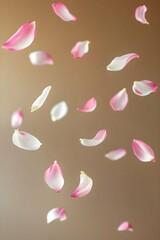 Fototapeta premium pink rose petals background