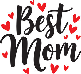 Happy mother's day typography t shirt vector design. best mom t-shirt design