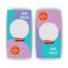 Colorful Big Sale Social Media Post
