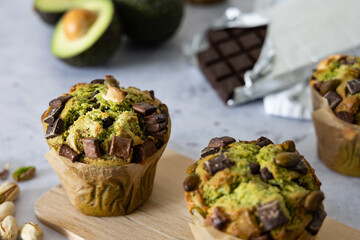 Muffins à l'avocat