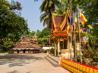Fototapeta premium Vat Nong Bone, Vientiane, Laos