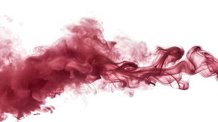 Fototapeta premium Vibrant red smoke waves on a dark background.