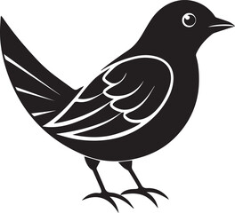 Obraz premium vector illustration of a bird, bird vector isolated on white background full body