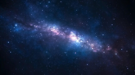 Obraz premium Nebulosa colorida en el espacio profundo con estrellas brillantes