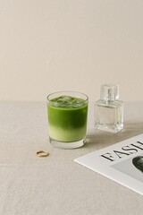 iced matcha green tea