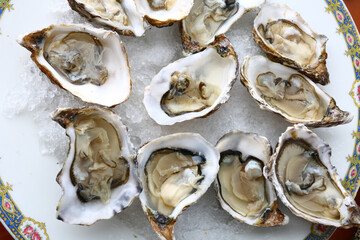 fresh oysters as gourmet exquisite sea food © fotoXS