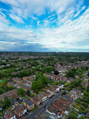 Southampton Port City of South England Coast, United Kingdom. High Angle Footage Was Captured with Drone's Camera