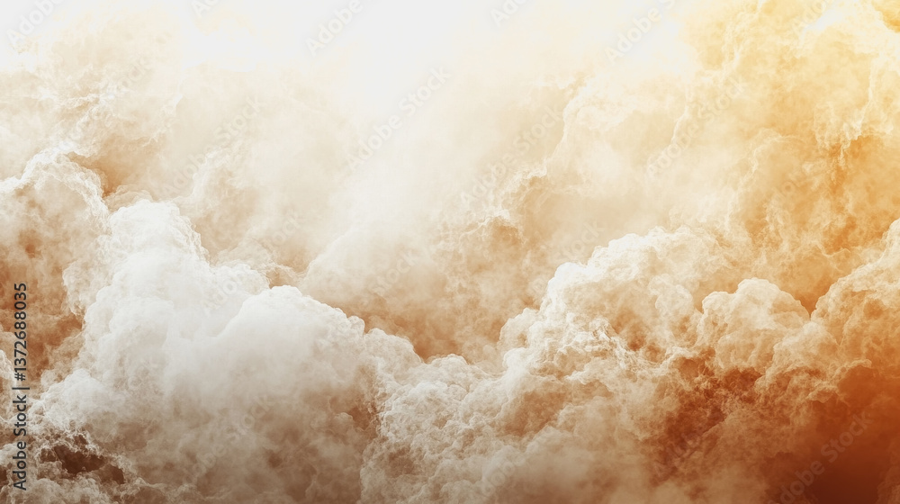 Poster soft and dreamy cloud background with hazy neutrals creating a calm and relaxing atmosphere for arti