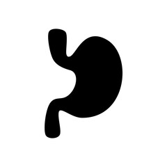 Digestion stomach intestine icon simple flat style, pictogram vector illustration isolated on white
