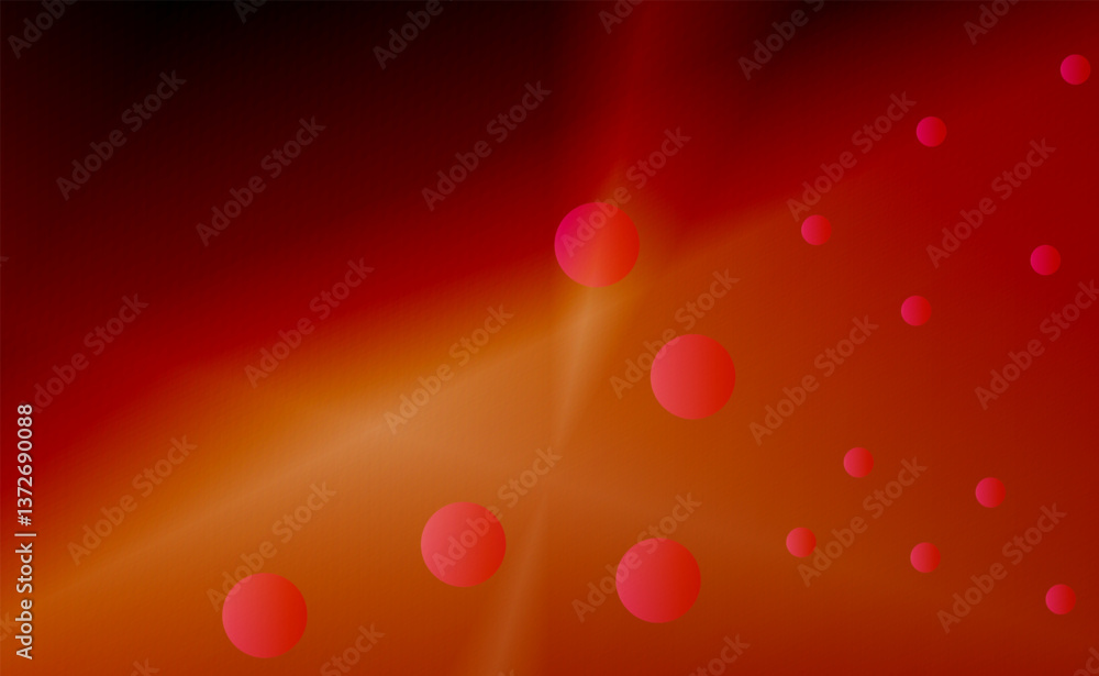 Aufkleber retro-inspired abstract background with colorful circles