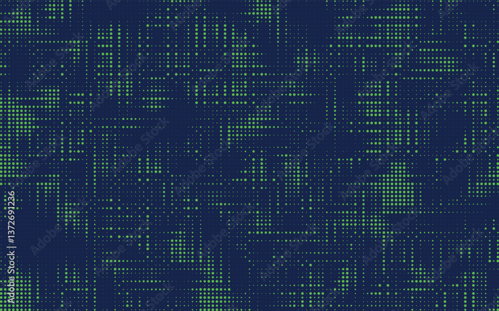 Aufkleber Halftone background vector, abstract backdrop design with two tone pattern and copy space for edit your content. Vector Illustration.	