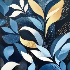 abstract seamless pattern with flowers