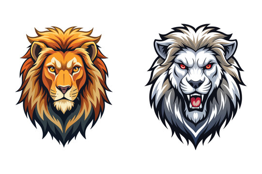 Lion face vector Illustration
