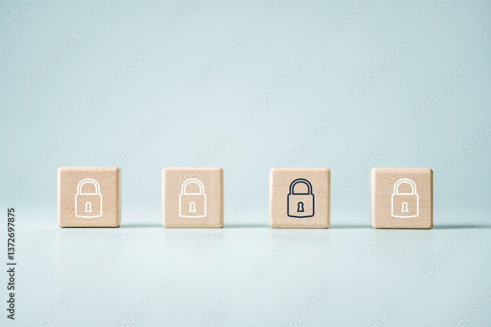 Poster cyber security system technology. secure information privacy. crime network technology.