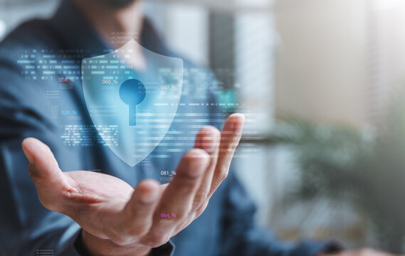 Cyber security system technology. Secure information privacy. Crime network technology.