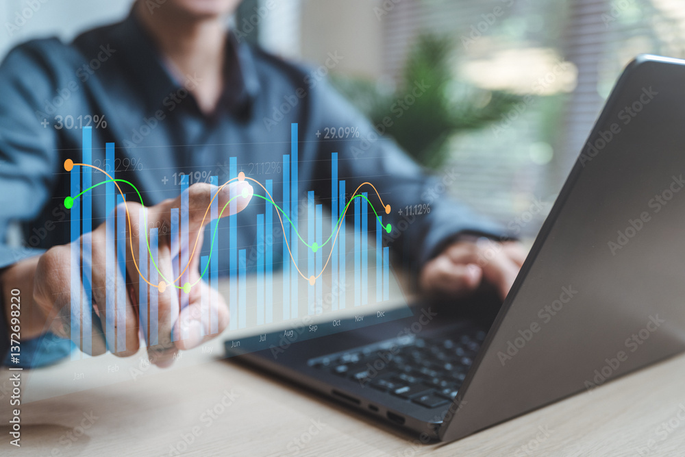 Poster data analysis interface database. analyst information system. business technology research.