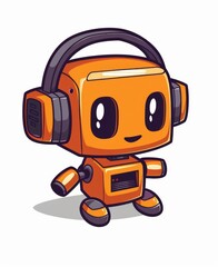 Fototapeta premium Mechanical creature cuteness Industrial paintings blended with desertpunk in vivid vector design