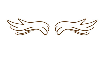 dove of peace wing outline design