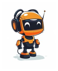 Mechanical creature cuteness Industrial paintings blended with desertpunk in vivid vector design