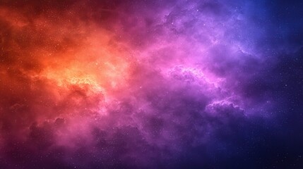 Vibrant Cosmic Cloud Formation in Deep Space with Colorful Nebulae