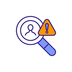 Suspicious Activity Icon for Fraud Detection.