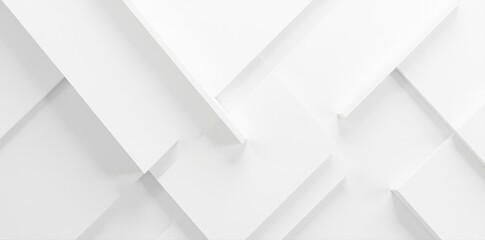 White geometric banner, subtle textures, sharp contrast, minimalist, abstract