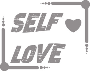 Obraz premium SELF LOVE , typography, t-shirt design
