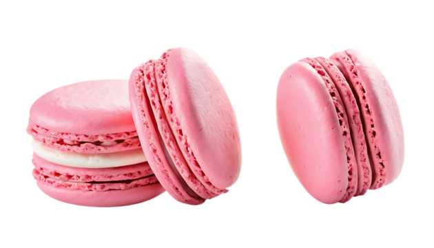 Two pink heart shaped macrons png Two pink heart shaped macrons png