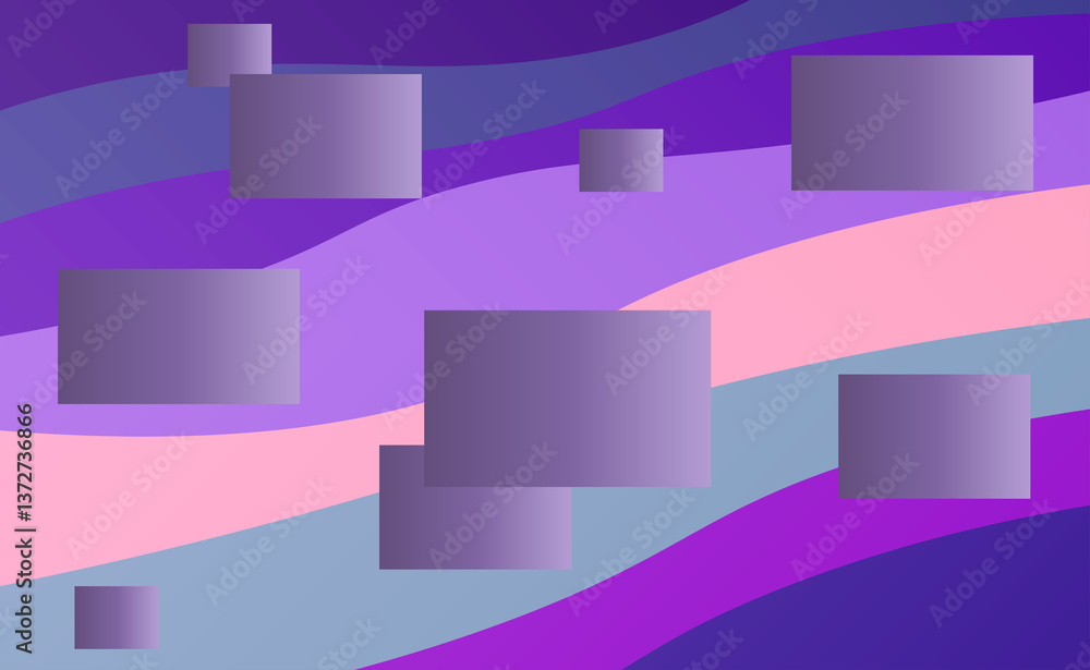 Poster close up of different geometric shapes.vector png format.